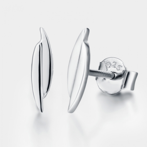 925 sterling silver fashion simple stud earrings