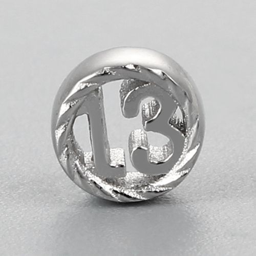 925 sterling silver number 13 anniversary charms