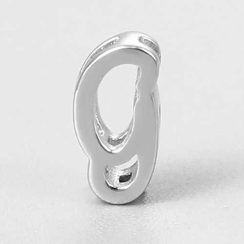 925 sterling silver letter g charms