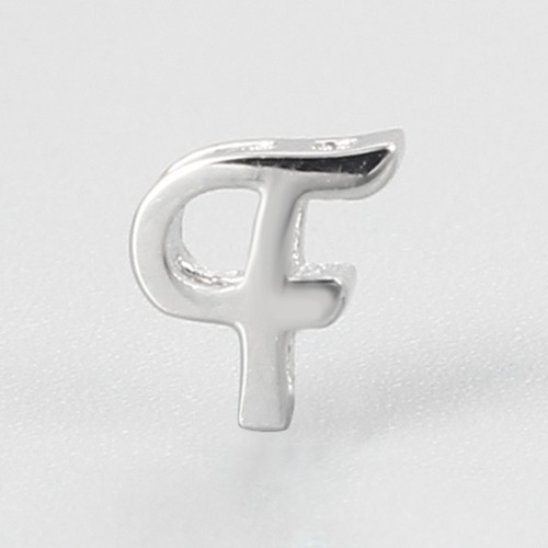 925 sterling silver letter F charms