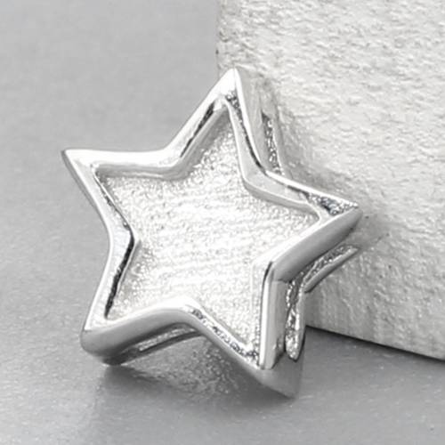 925 sterling silver star enamel pendant
