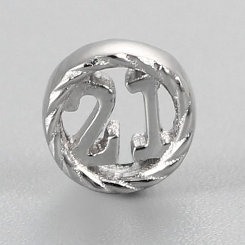 925 sterling silver number 21 anniversary charms