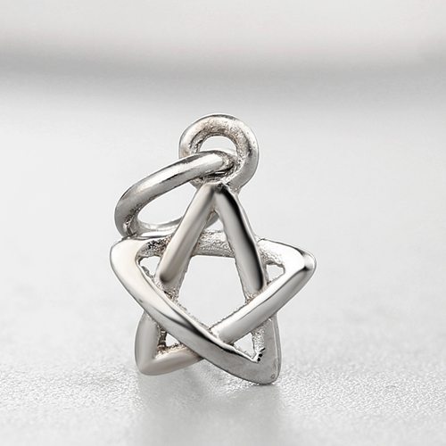 925 sterling silver wholesale hollow star charms