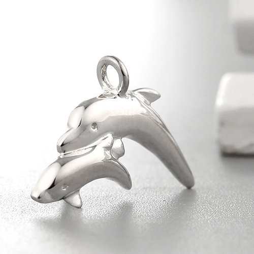 925 sterling silver simple dolphin charms