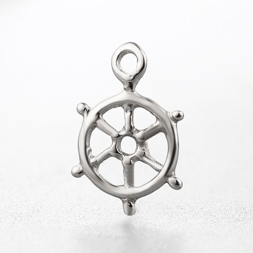 925 sterling silver rudder charms