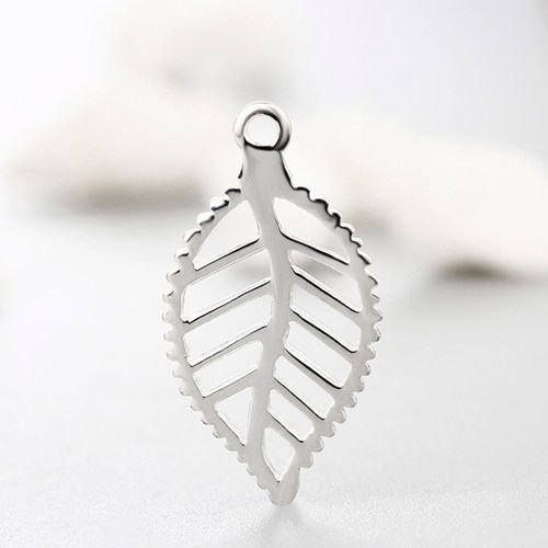 925 sterling silver leaf charms