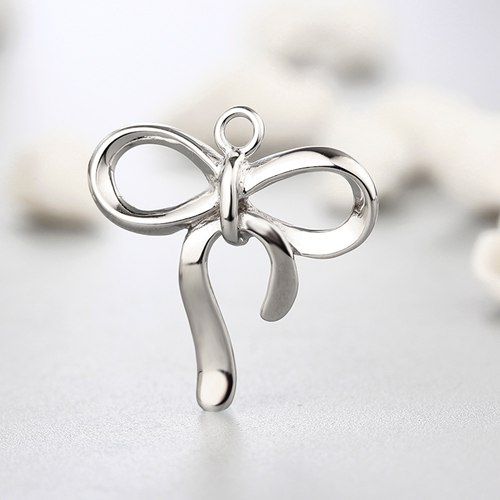 925 sterling silver bowknot charms