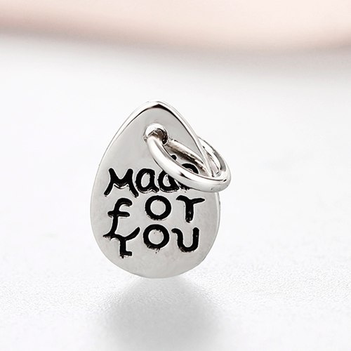 925 sterling silver stamp letter brand charms