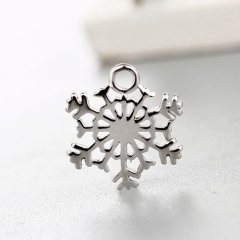 925 sterling silver snowflake flower charms