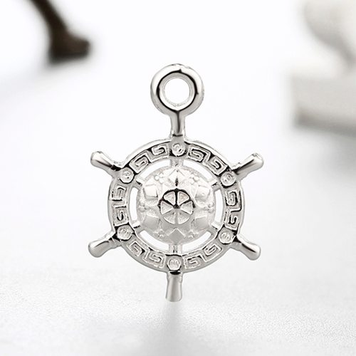 925 sterling silver ship rudder charms