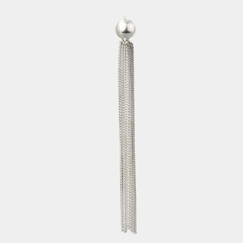 925 sterling silver ball and long tassel charm