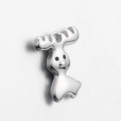 925 sterling silver cute elk pendant charm for Christmas