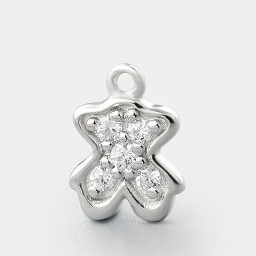 925 sterling silver popular cubic zirconia charm