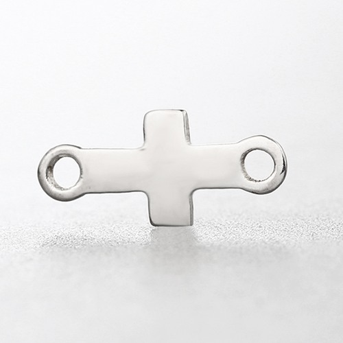 925 sterling silver simple cross charm