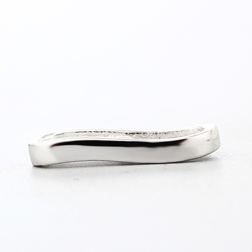925 sterling silver curved hollow bar charms