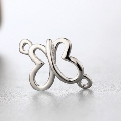 925 sterling silver hollow butterfly connector charms