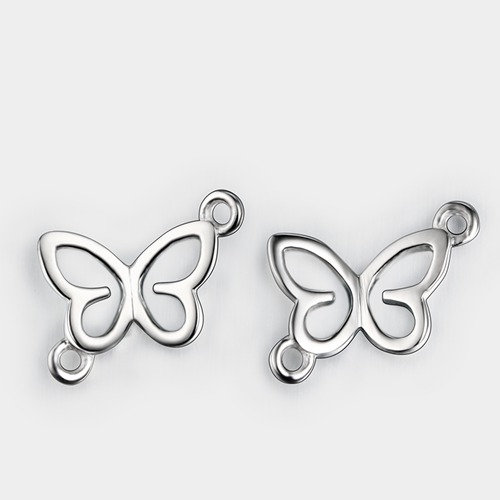 925 sterling silver butterfly connector charms