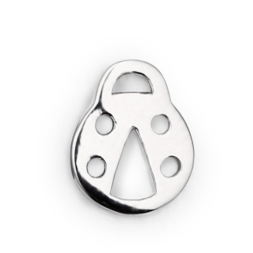 925 sterling silver ladybug connector charms