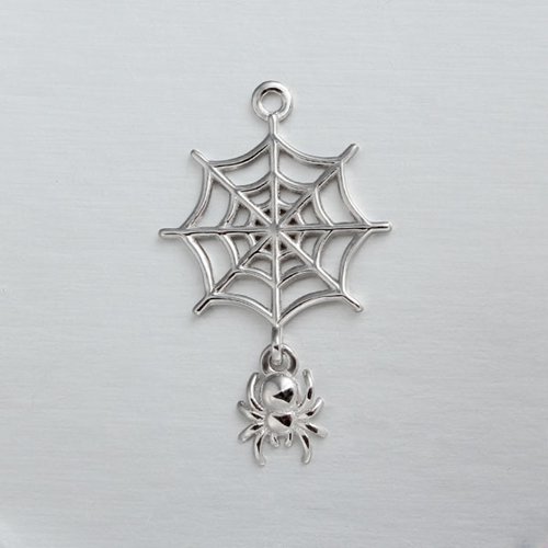 925 sterling silver braiding spider charm
