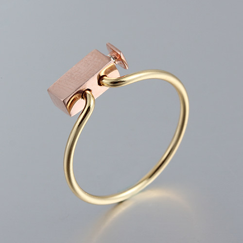 925 sterling silver rectangle ring