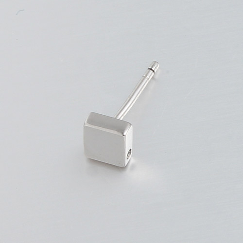 925 sterling silver square stud earring finding