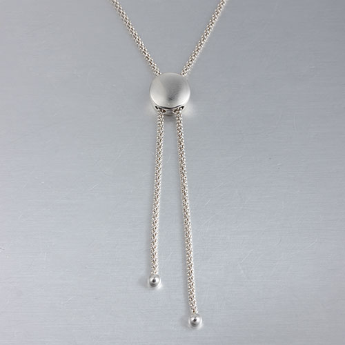 925 silver round sliding necklace,procon chain