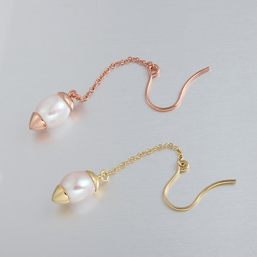 925 silver pearl drop earrings