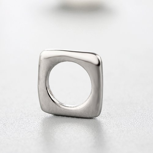 925 sterling silver square spacer