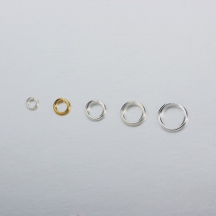 925 sterling silver open jump rings -0.8*5.0MM