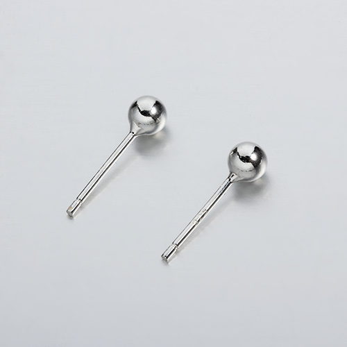 925 sterling silver 3mm ball earring post