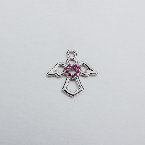 925 sterling silver cz angel charms