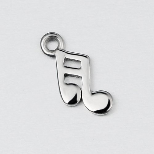 925 sterling silver note charm
