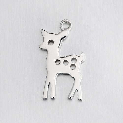 925 sterling silver deer charm