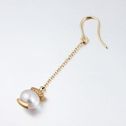 925 sterling silver cz pearl drop earrings
