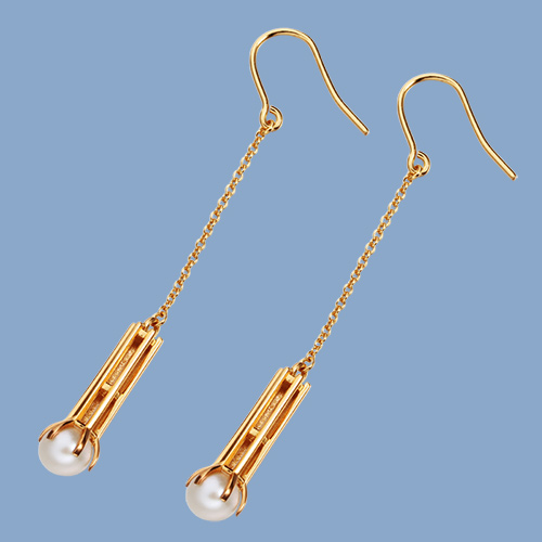 925 sterling silver pearl drop earrings