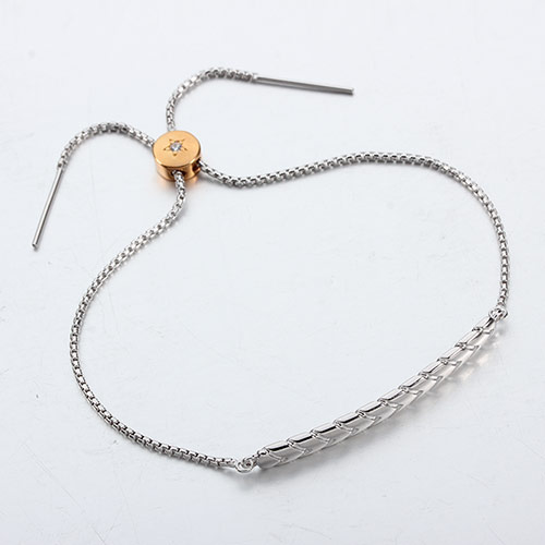 925 sterling silver cz heart slider bead adjustable bracelet