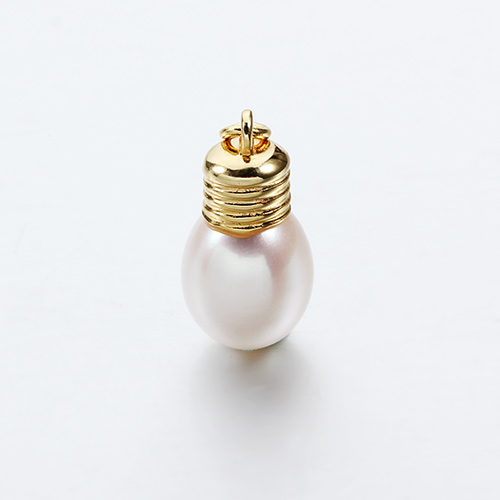 925 Sterling Silver Pearl Bulb Charm