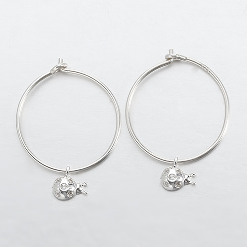 925 sterling silver cz animal minimalist ear hoops