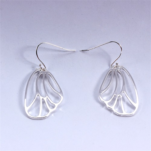 925 sterling silver butterfly wing earrings