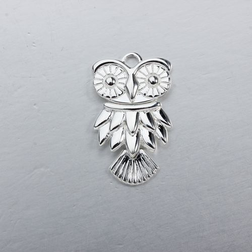 925 sterling silver flexible owl charm