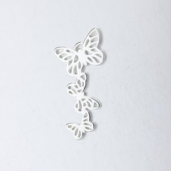 Renfook 925 sterling silver butterfly flying charm