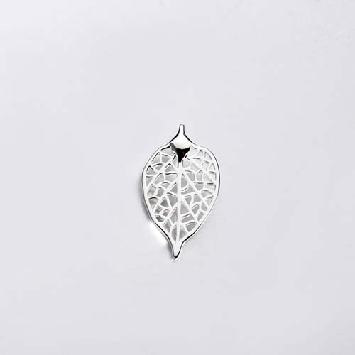 925 sterling silver filigree leaf charm jewelry -20mm