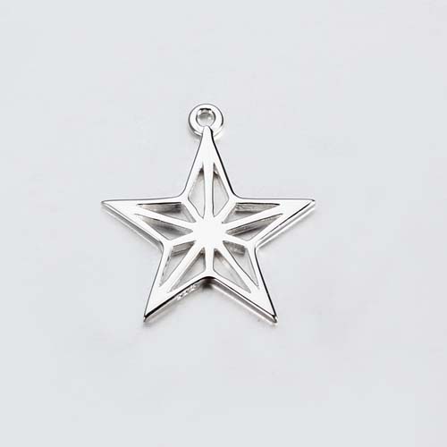 925 sterling silver star charm -20mm