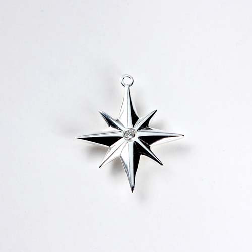 Wholesale 925 sterling silver north star charms