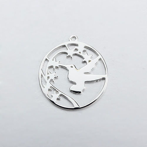 925 sterling silver peace pigeon charm