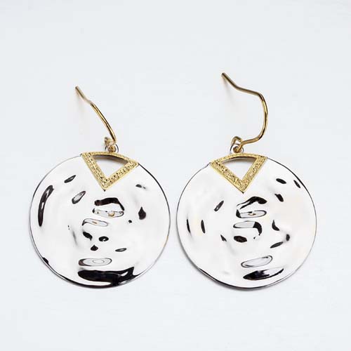 925 sterling silver statement chunky round earrings