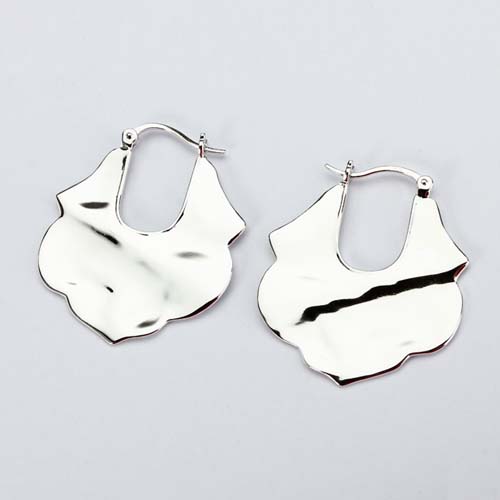 925 sterling silver abstract Russian clip earrings