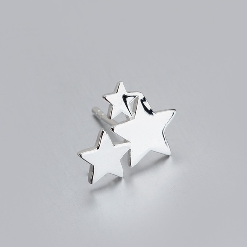 925 sterling silver cluster star stud earrings