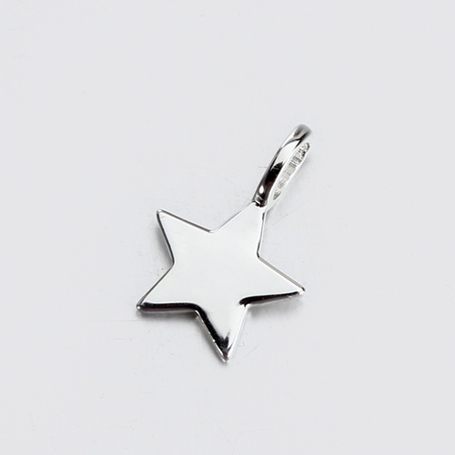 Small 925 sterling silver blank star charm