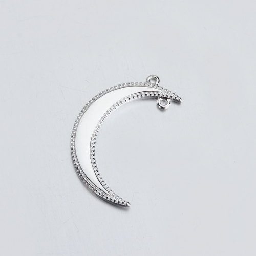 Sterling silver 925 hot-selling scythe moon charms